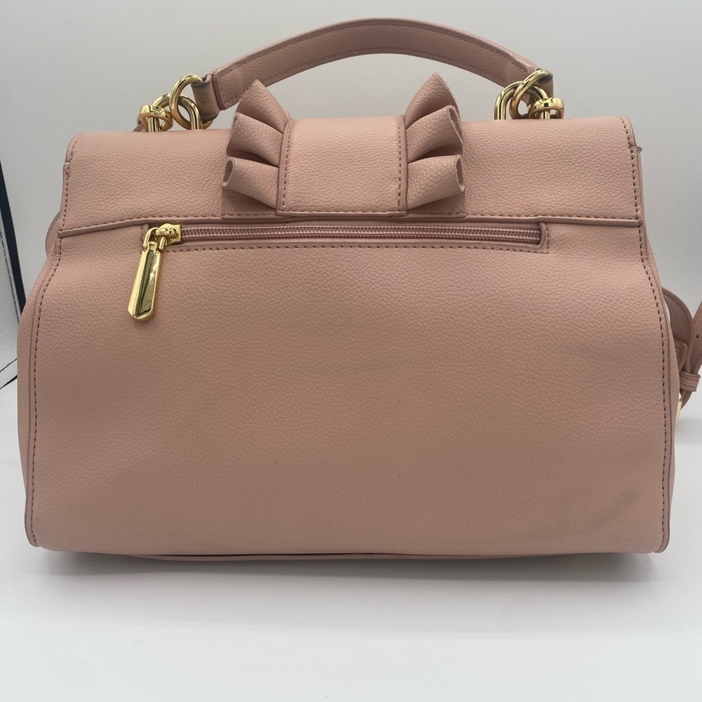 Blush Crossbody Bag with Ruffle Detail - Picture 3 of 11